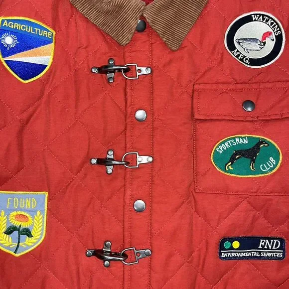 FOUND By Anthropology Farmstead Quilt Patch Jacket Sz M - Picture 7 of 14